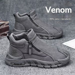 Trendy Mens Slip-resistant Workwear Shoes, Versatile Mens Footwear With A Zipper